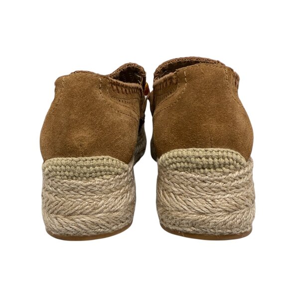 Dolce Vita Jhenee Leather Perforated Chunky Chain Espadrille Perf Women's sz 8.5 - Picture 5 of 11